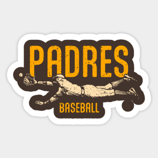 PADRES Vintage Catch Sticker